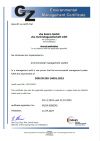 Certificate DIN EN ISO 14001:2015